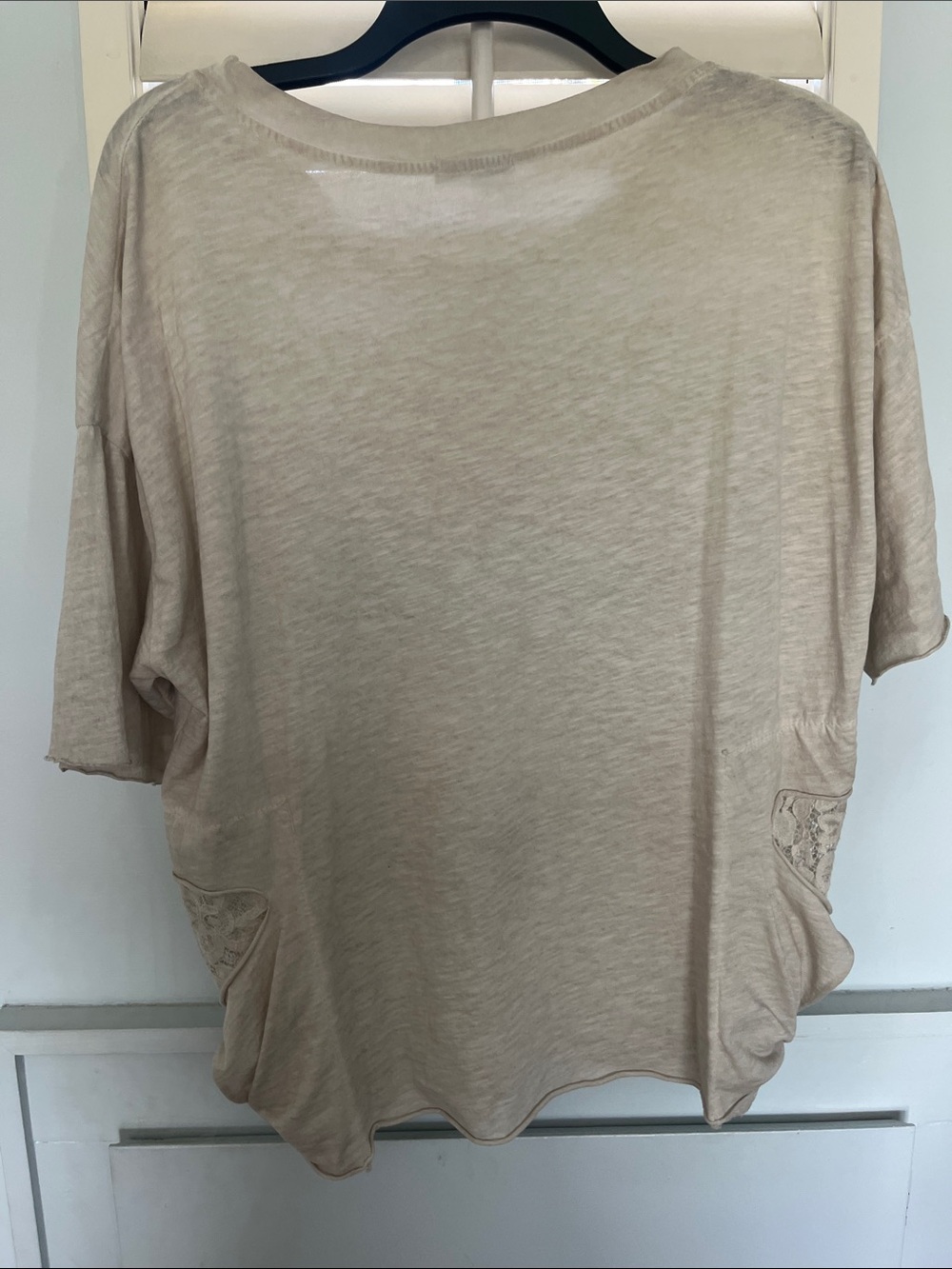 Helmut Lang Beige Tunic with Metallic and Sequin Heart Detail - Picture 5 of 5